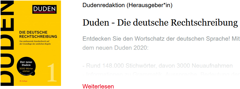 Dudenredaktion als »Herausgeber*in«