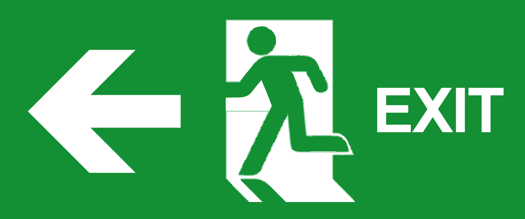 EXIT Notausgang Emergency