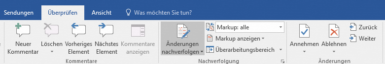 Nachverfolgung aktivieren