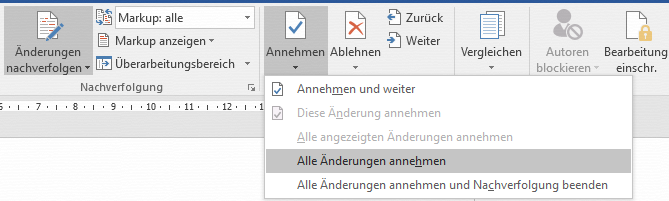 Nachverfolgung aktivieren
